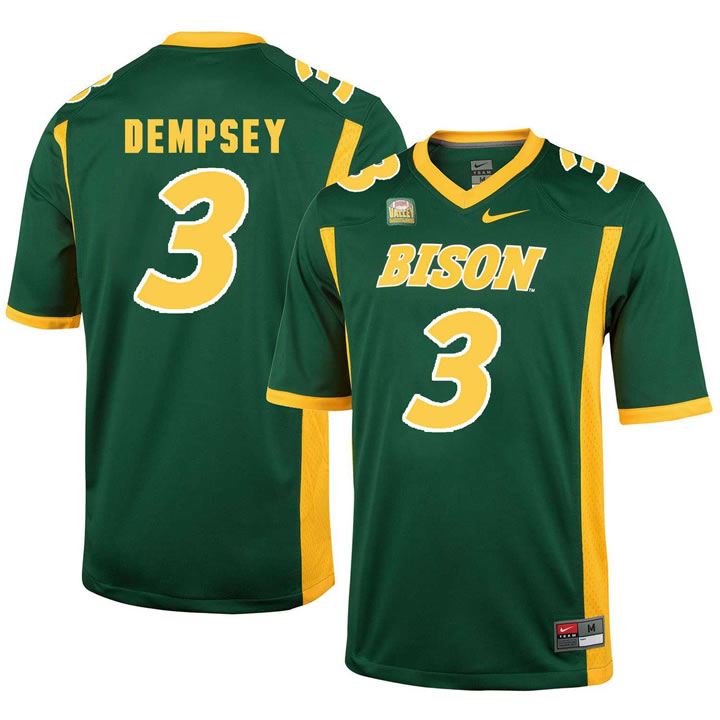 North Dakota State Bison 3 Tre Dempsey Green College Football Jersey Dzhi,We sell and wholesale North Dakota State Bison 3 Tre Dempsey Green College Football Jersey Dzhi on line form chian!
